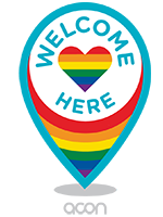 Inclusion flag icon to represent all people are welcome to Community Therapy